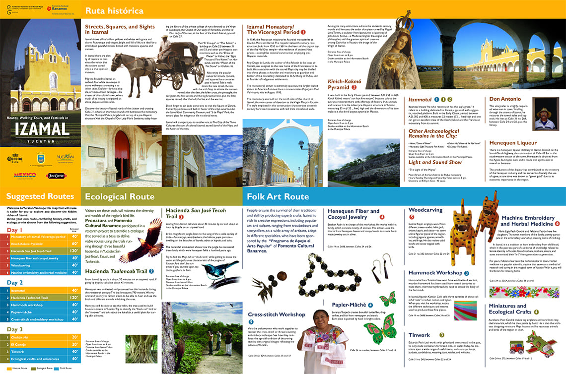 Izamal Tourist map cover 