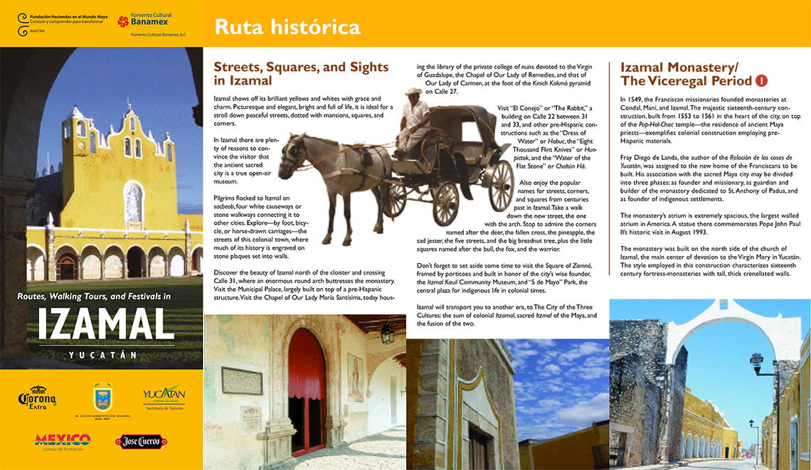 Izamal Tourist map inner 