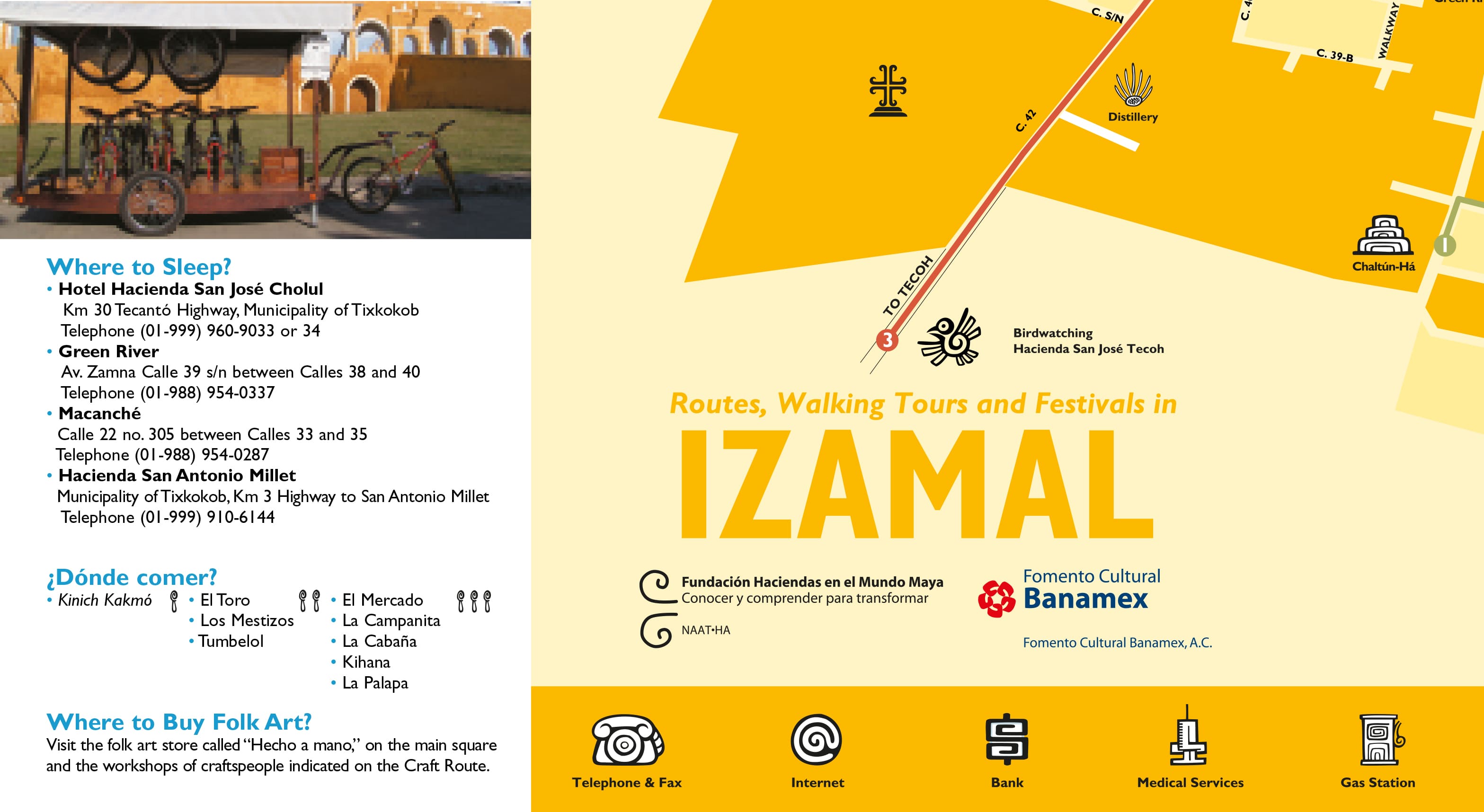 Izamal Tourist map inner 