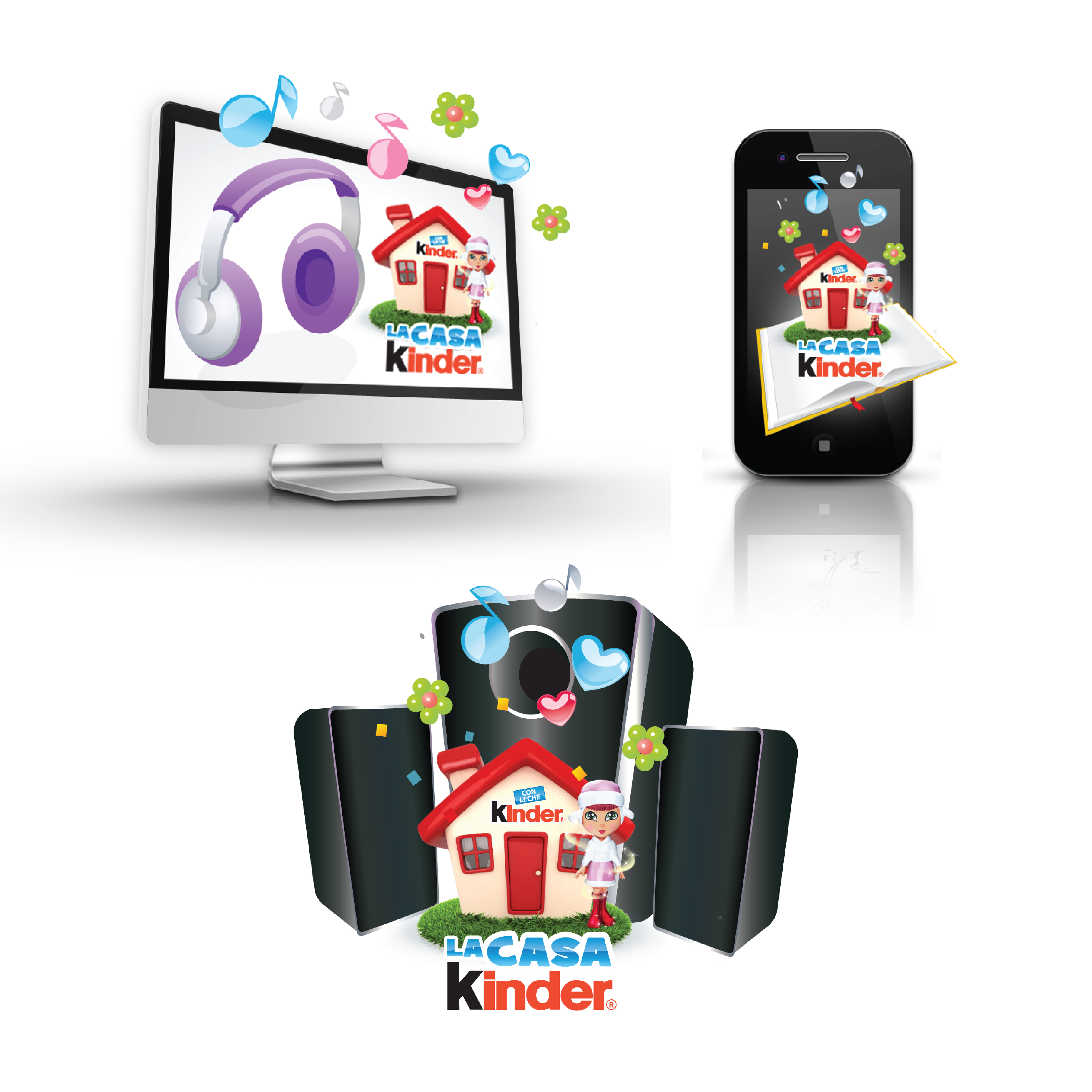 Social Media, La Casa Kinder icons