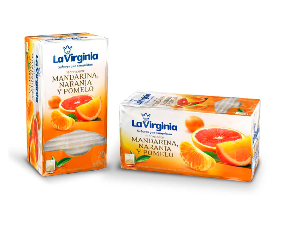 La Virgina Tangerine, Orange and Grapefruit Tea Mockup