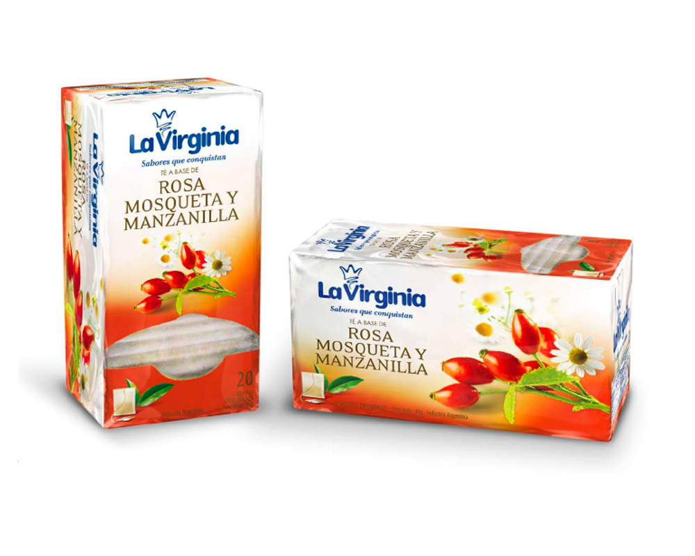 La Virgina Rosehip and Chamomile Tea Mockup