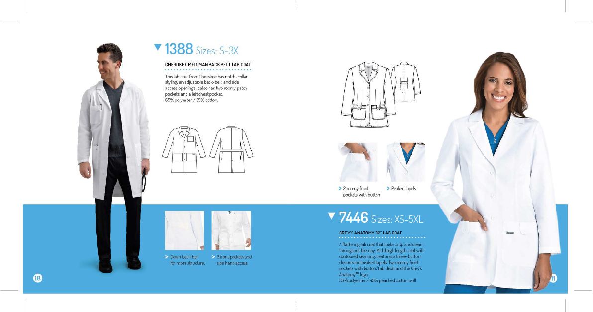 Lab Coat Guide spread page